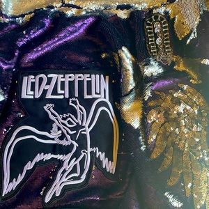 Led Zeppelin Sequin Jacket Purple & Silver